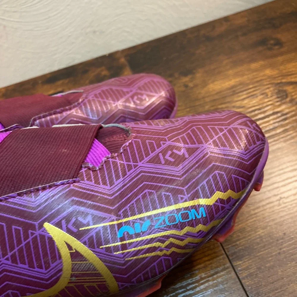 Nike Jr 4Y Zoom Mercurial Superfly 9 Academy KM Mbappe Soccer Cleats DV0735-694